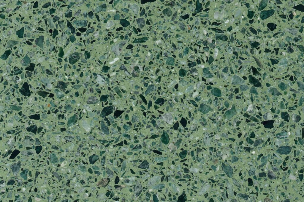 Hintergrund mit grüner Terrazzo-Zement-Textur